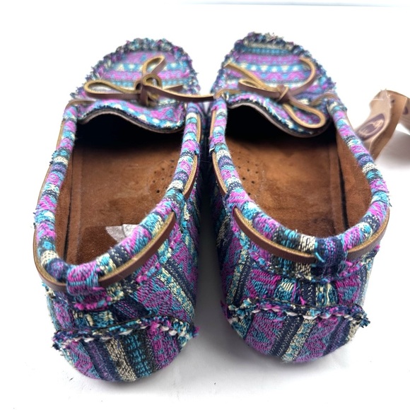 Lamo Sabrina Moccasin II Shoes 8 Tapestry Aztec Southwestern Slip On Womens New - Picture 5 of 9